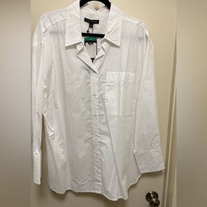 NWT Banana Republic Crisp White Button-Down Shirt